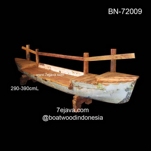 sofa boat wood bench